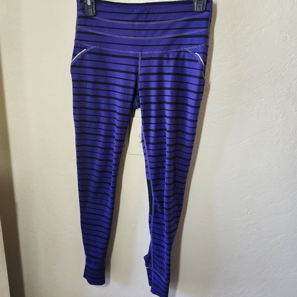 Athleta Pants - Athleta Purple and Black Leggings